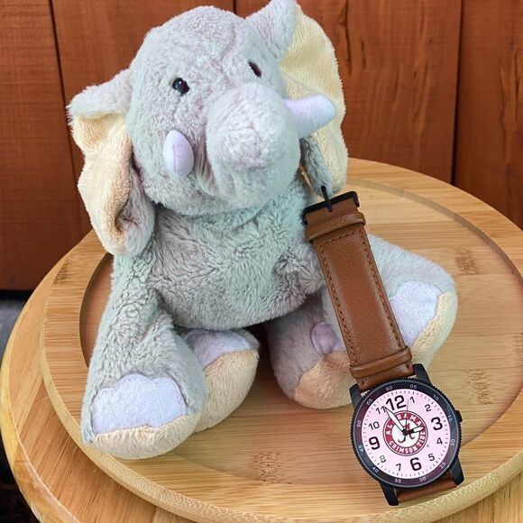 Alabama Crimson Tide watch NWOT combination with elephant plush toy - Picture 4 of 11